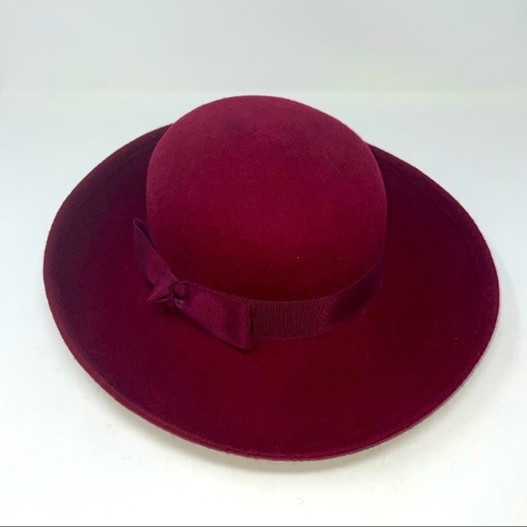 Street Smart by Betmar | 100% Wool Burgundy Hat | Made in USA - Picture 7 of 12